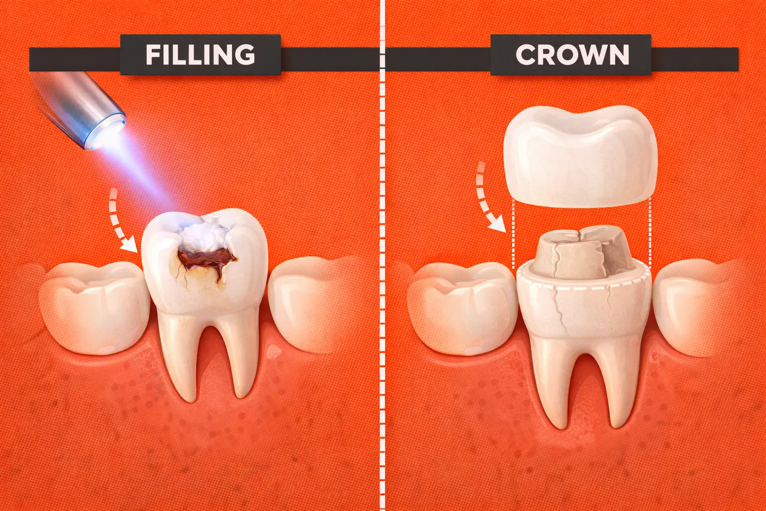 Dental crown and filling treatment at CQ Dental Studio Rockhampton